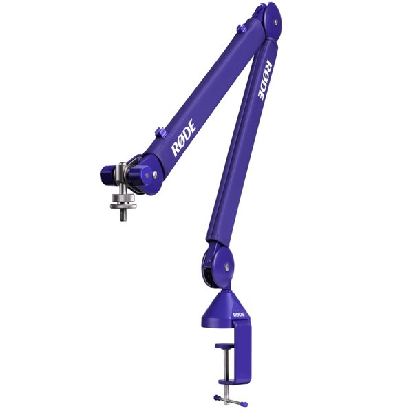 RODE PSA1+ Professional Studio Broadcast/Podcast Desk Clamp Boom Arm - Purple