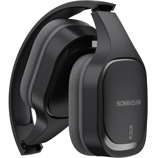 SonicGear Airphone 7 (2025) Wireless Bluetooth Over-Ear Headphone with Mic - Graphite