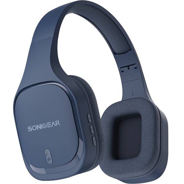SonicGear Airphone 7 (2025) Wireless Bluetooth Over-Ear Headphone with Mic - Navy