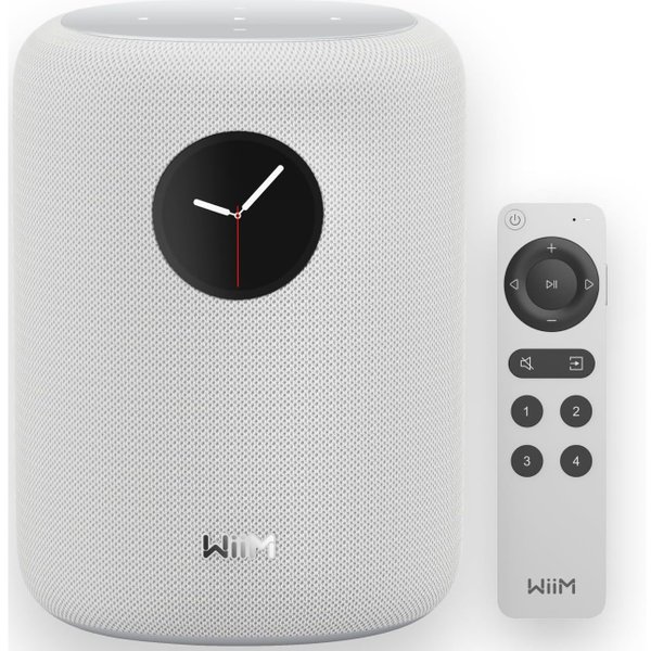 WiiM Sound Multi-Room Wireless Bluetooth/WiFi Network Desktop Speaker - White