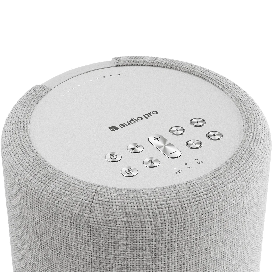 Audio Pro A10 MkII W Multi-Room Wireless Bluetooth WiFi Network Speaker Light Grey