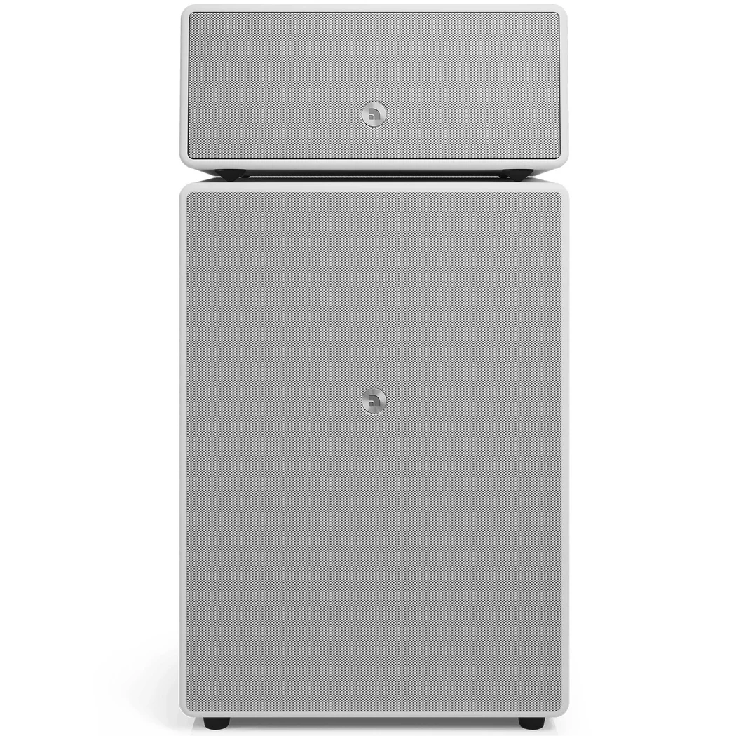 Audio Pro Drumfire II W Multi-Room Wireless Bluetooth/WiFi Network Speaker with Subwoofer - White