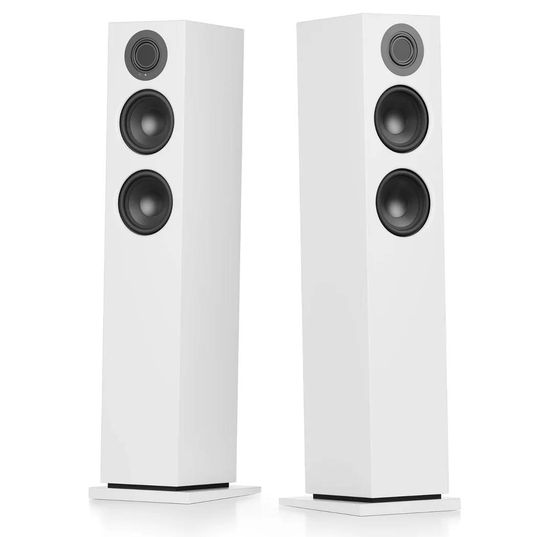 Audio Pro A48 W Multi-Room Wireless Bluetooth WiFi Floorstanding Active Speakers White
