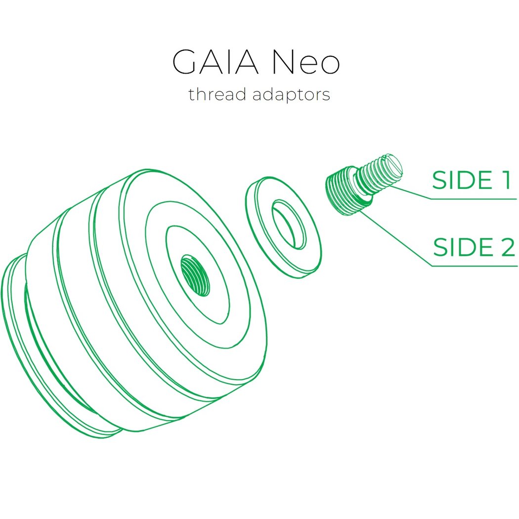 IsoAcoustics GAIA Neo Acoustic Isolator Thread Adapters (4 units/set)