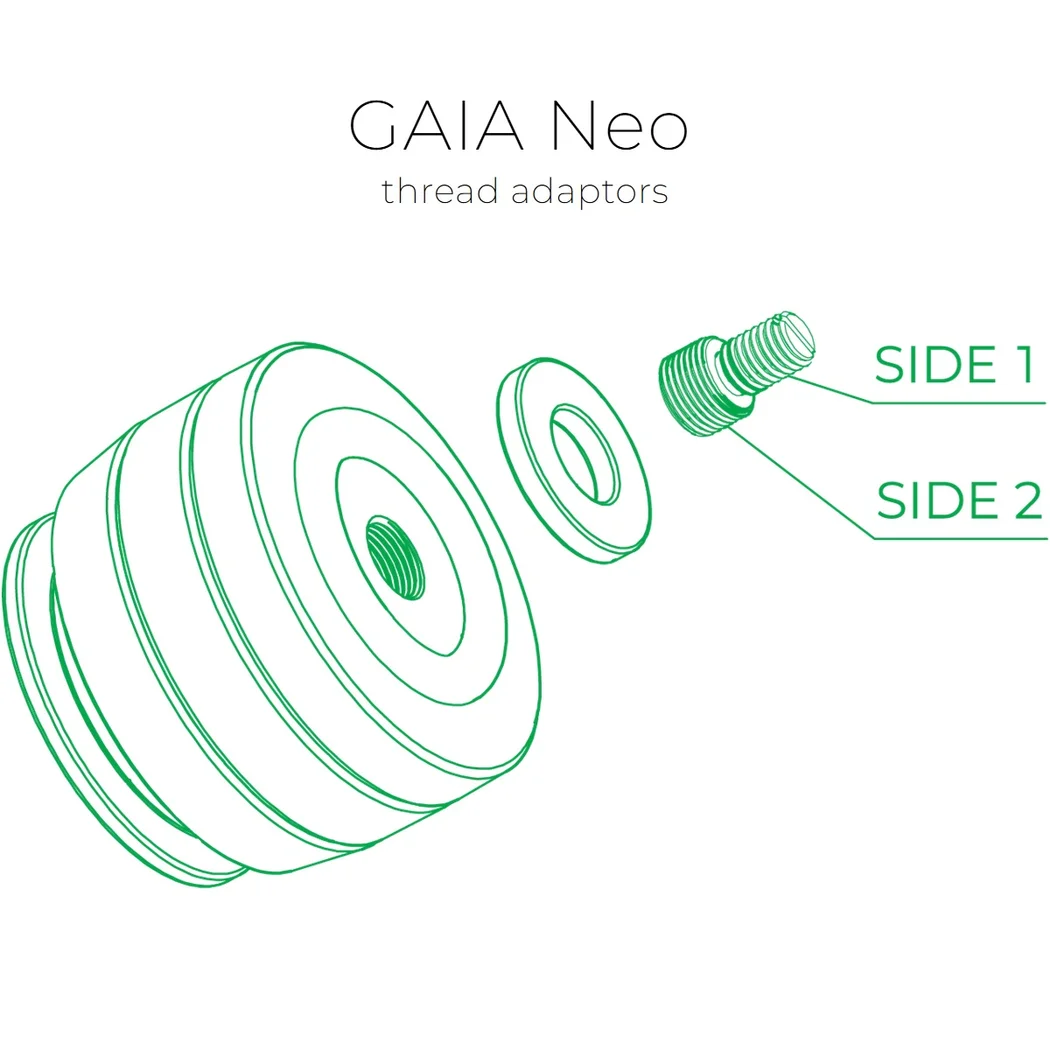 IsoAcoustics GAIA Neo Acoustic Isolator Thread Adapters (4 units/set)