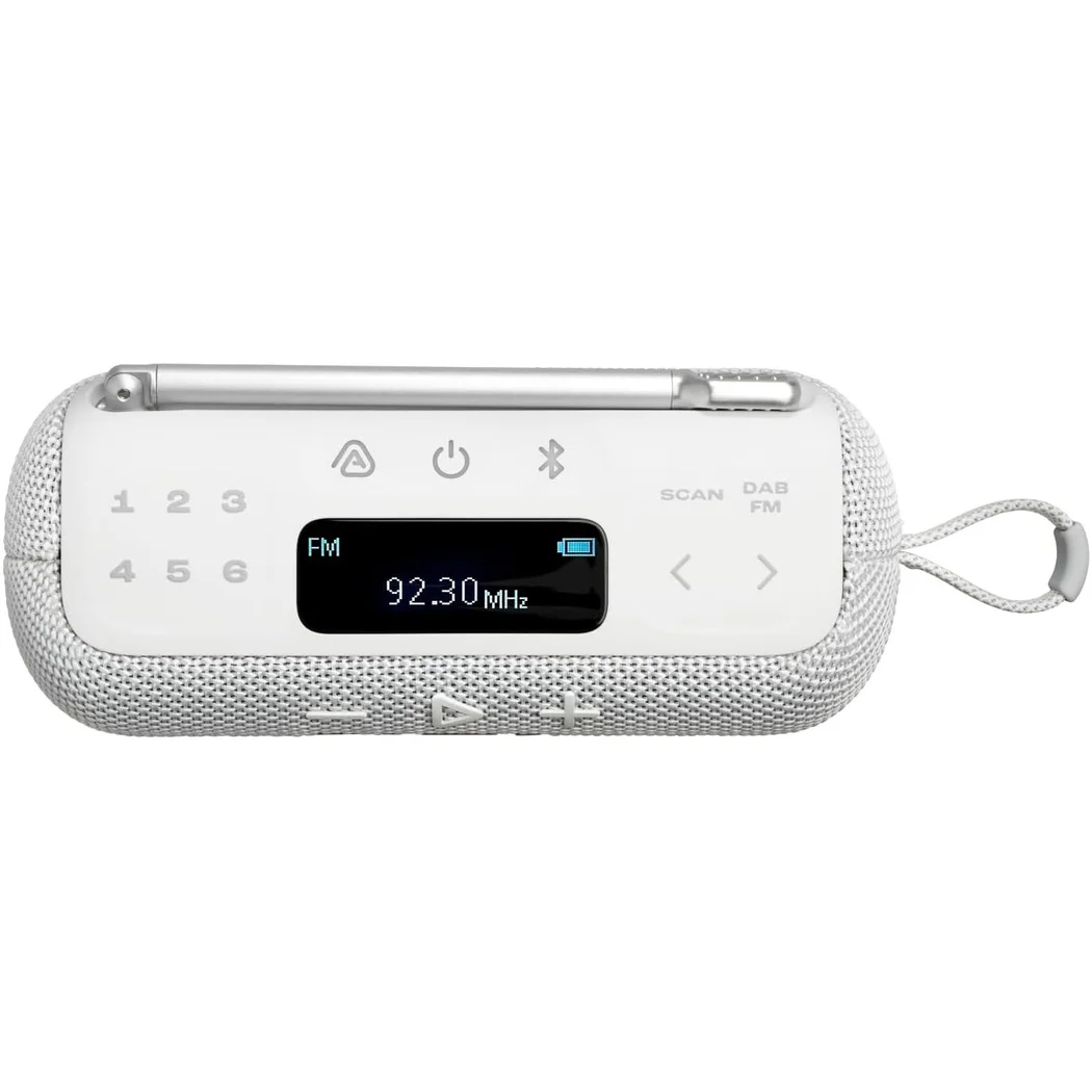 JBL Tuner 3 Waterproof Wireless Bluetooth Portable Speaker with FM Radio - White