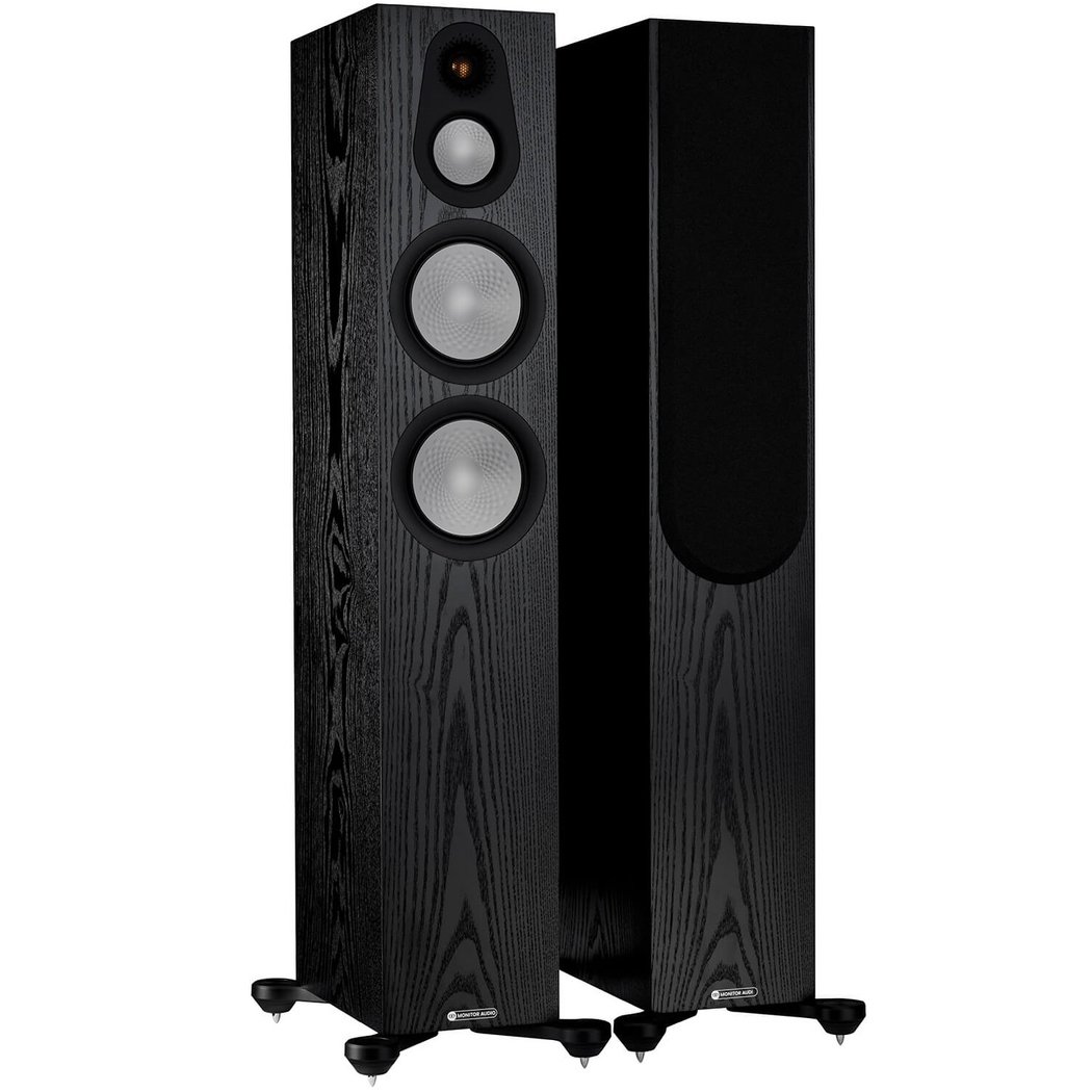 Monitor Audio Silver 300 7G 3-Way Passive Floorstanding Speakers (Per Pair) - Black Oak