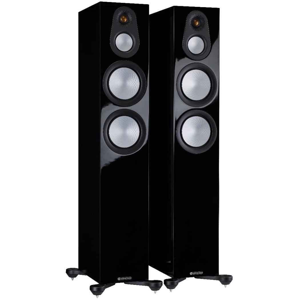 Monitor Audio Silver 300 7G 3-Way Passive Floorstanding Speakers (Per Pair) -High Gloss Black