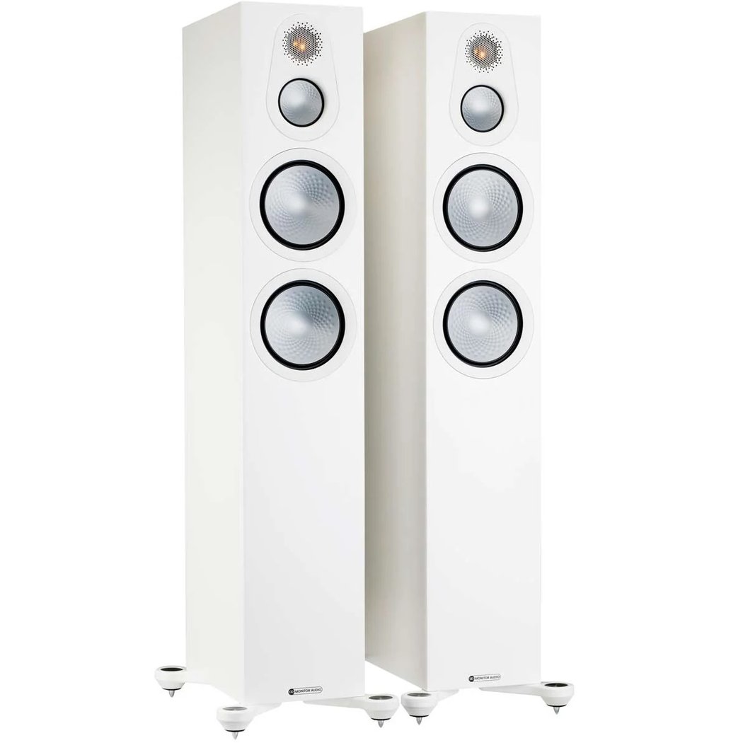 Monitor Audio Silver 300 7G 3-Way Passive Floorstanding Speakers (Per Pair) - Satin White