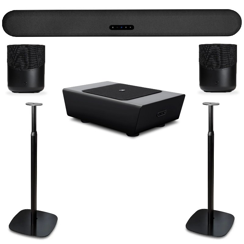 Bluesound PULSE CINEMA + PULSE SUB+ + PULSE M (2x) + FS230 (2x) 5.1.2 Channel Home Surround Sound Bundle