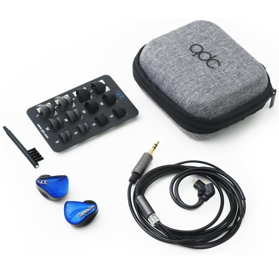 QDC SUPERIOR 10mm Driver (1DD) In-Ear Earphone - Azure Blue