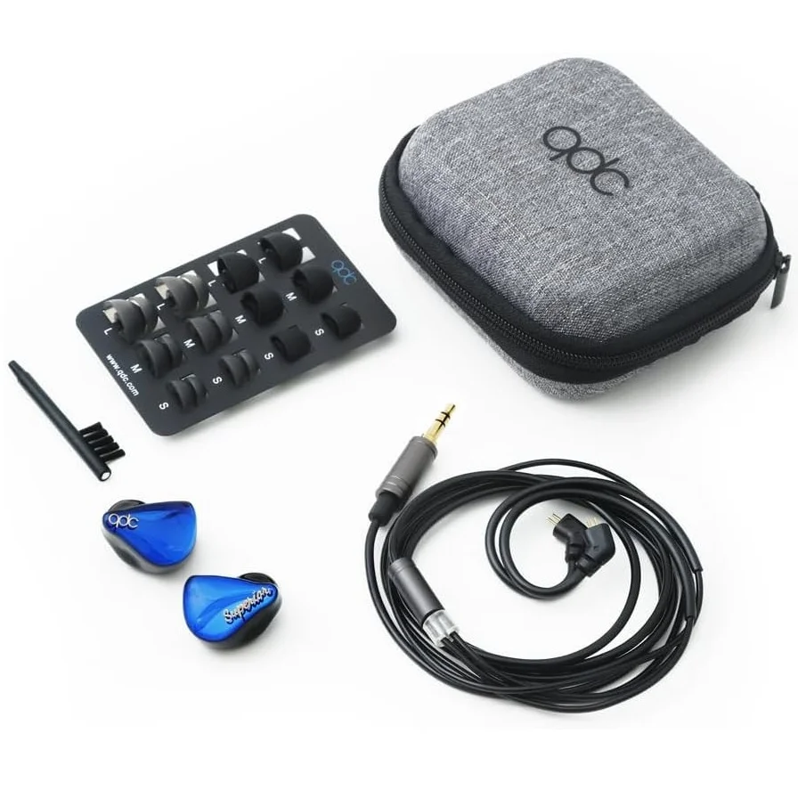QDC SUPERIOR 10mm Driver (1DD) In-Ear Earphone - Azure Blue