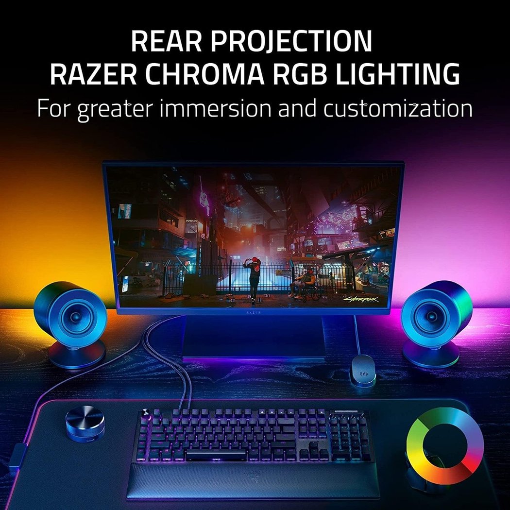Razer Nommo V2 Pro THX 2.1 Wireless Bluetooth Gaming Speakers Wireless Subwoofer