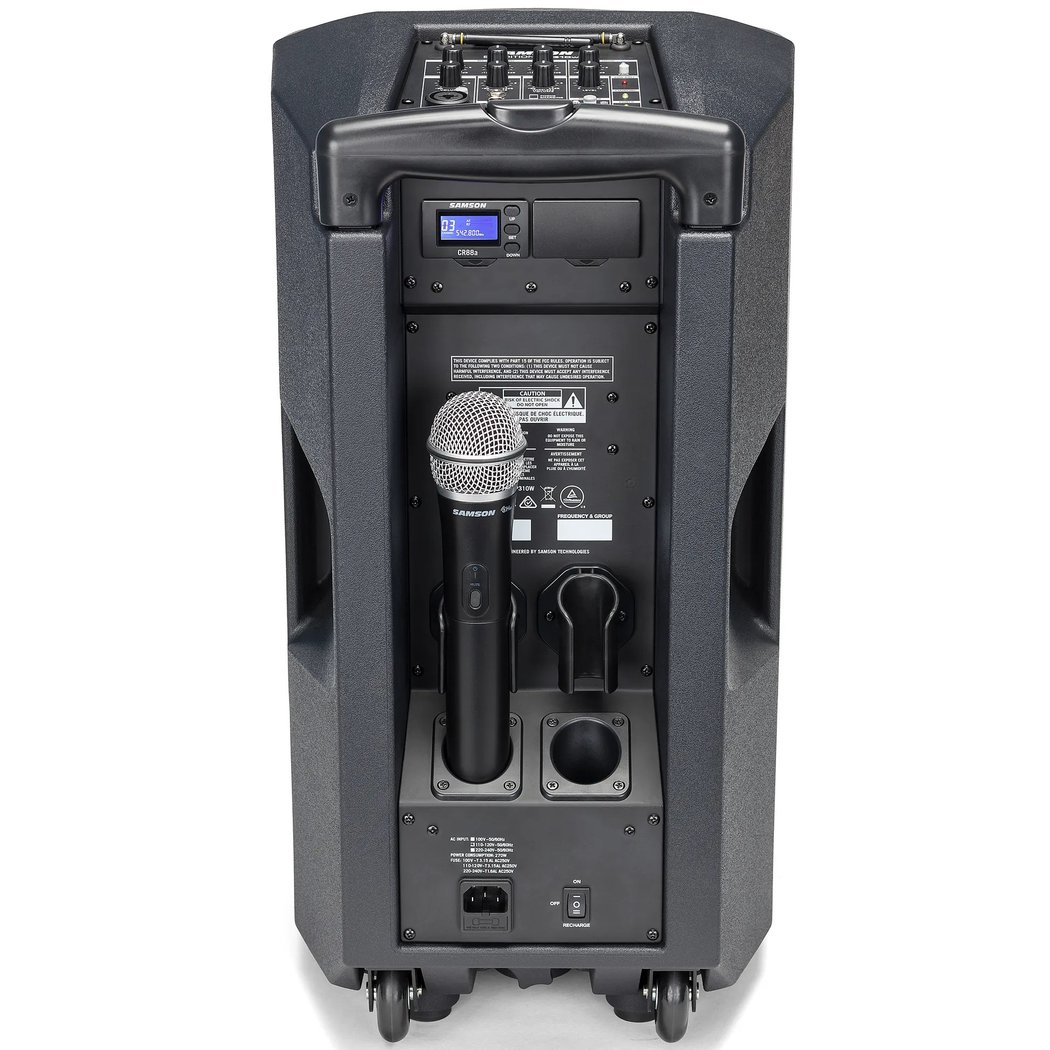 Samson Expedition XP310w 4-channel 300W Wireless Bluetooth Portable PA Speaker System with Wireless Handheld Microphone