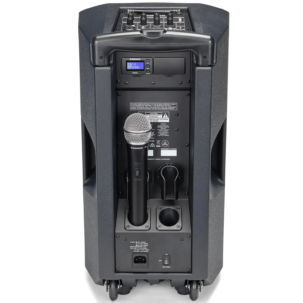 Samson Expedition XP310w 4-channel 300W Wireless Bluetooth Portable PA Speaker System with Wireless Handheld Microphone