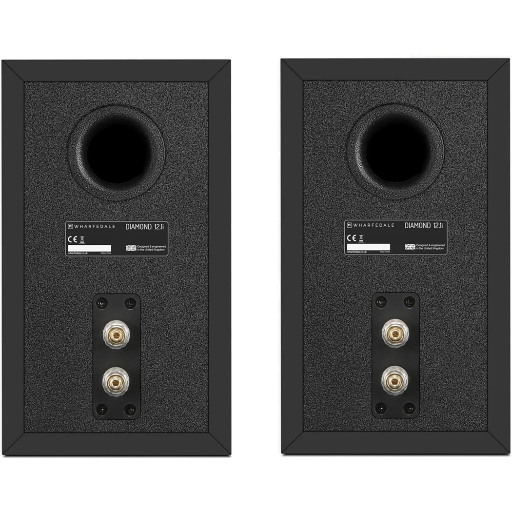 Wharfedale Diamond 12.1i 2-Way Passive Desktop Bookshelf Speakers Deep All-Black