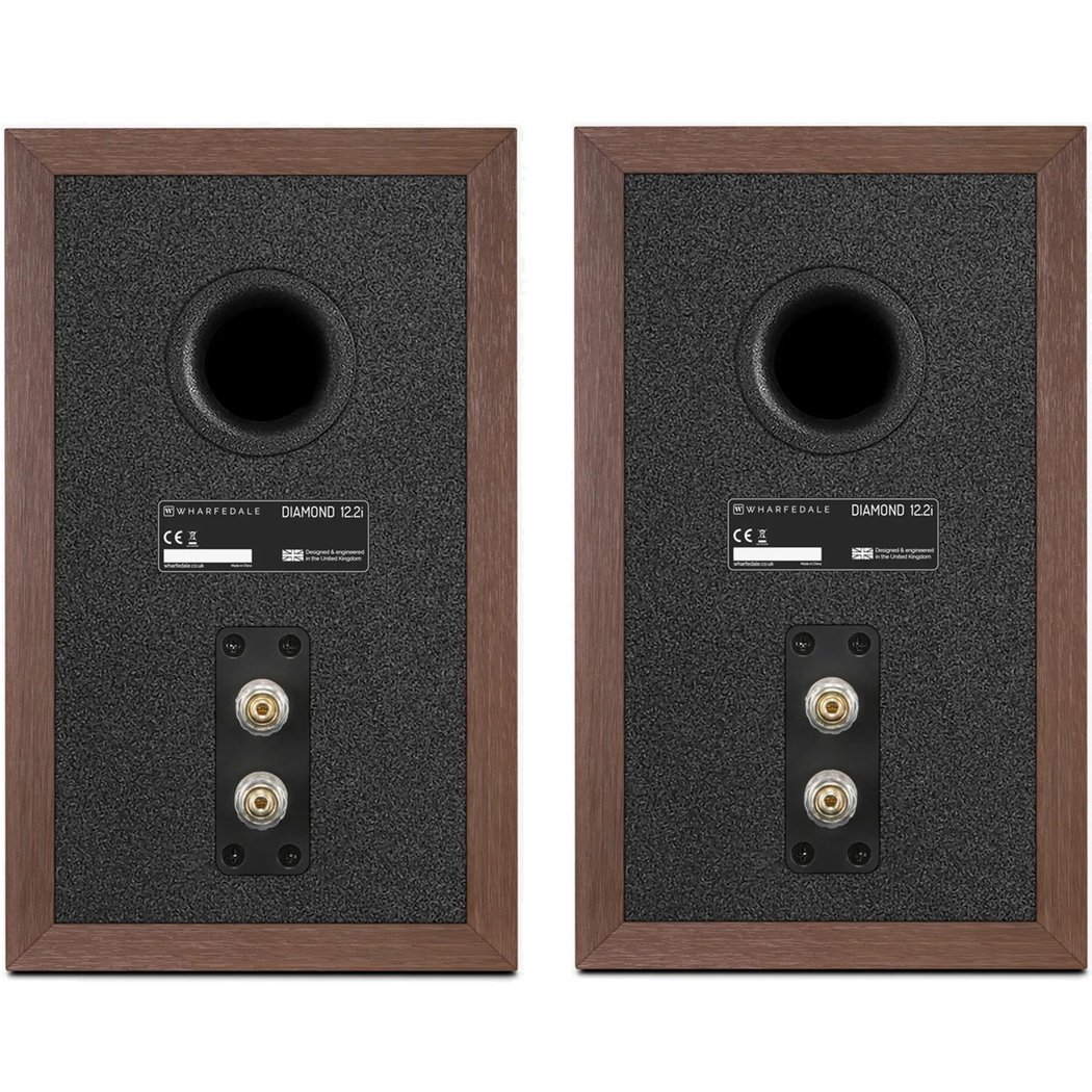 Wharfedale Diamond 12.2i 2-Way Passive Desktop Bookshelf Speakers Classic Walnut
