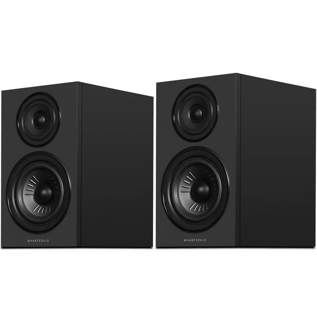 Wharfedale Diamond 12.2i 2-Way Passive Desktop Bookshelf Speakers Deep All-Black