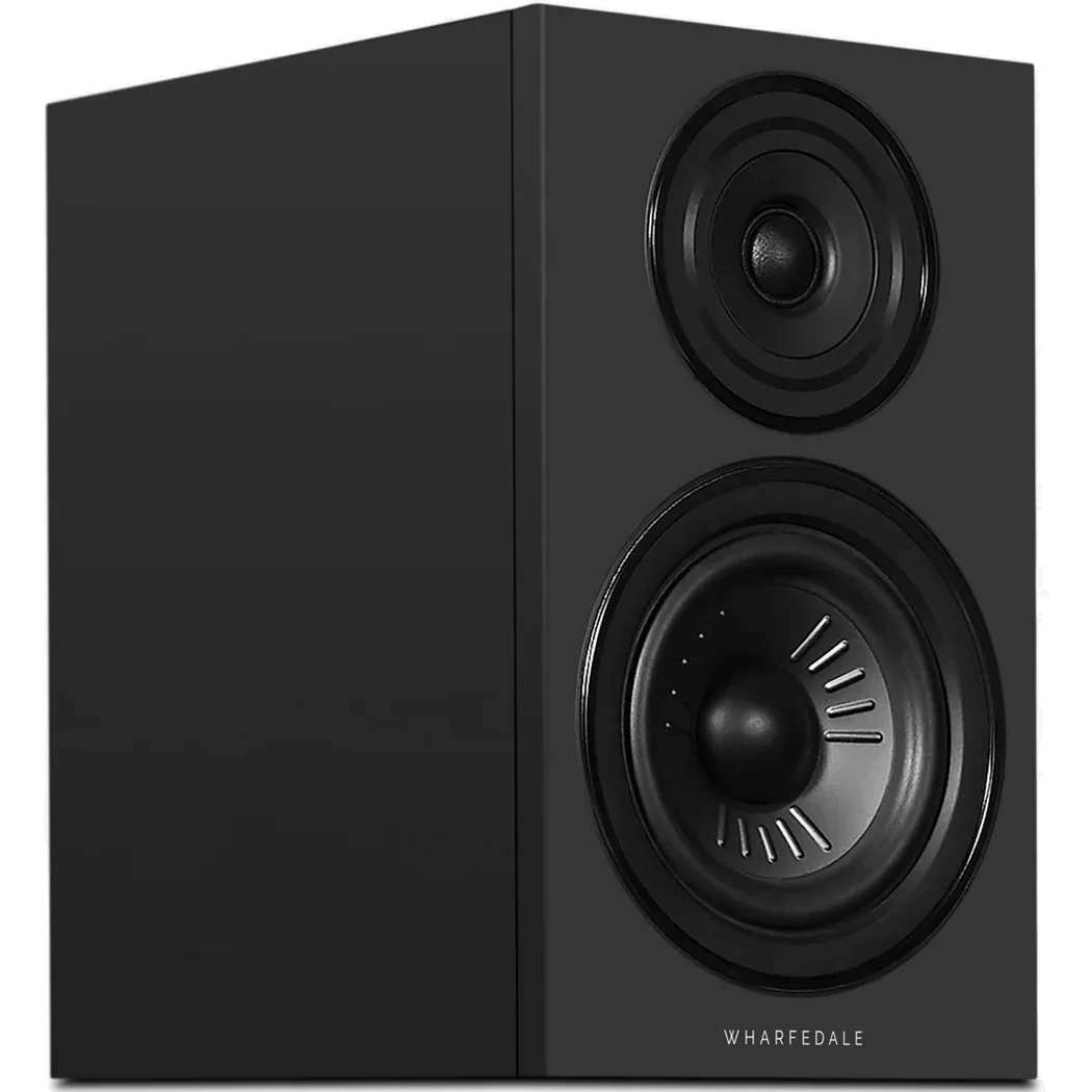 Wharfedale Diamond 12.2i 2-Way Passive Desktop Bookshelf Speakers Deep All-Black