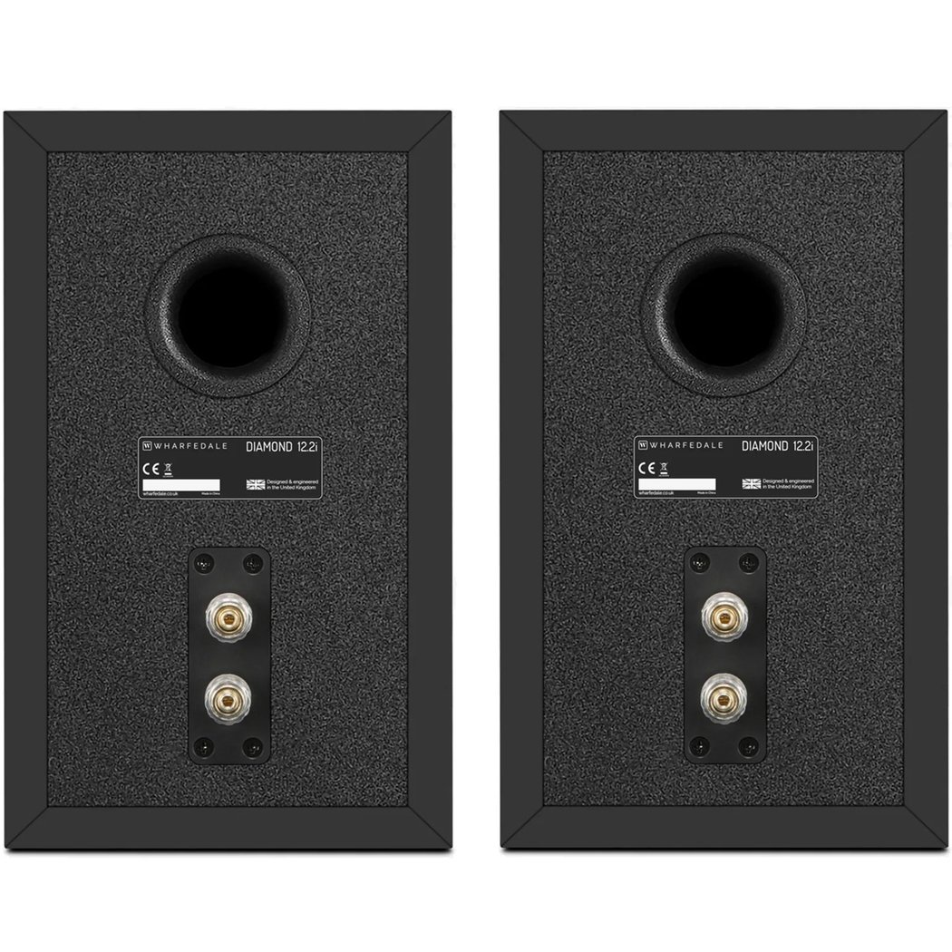 Wharfedale Diamond 12.2i 2-Way Passive Desktop Bookshelf Speakers Deep All-Black