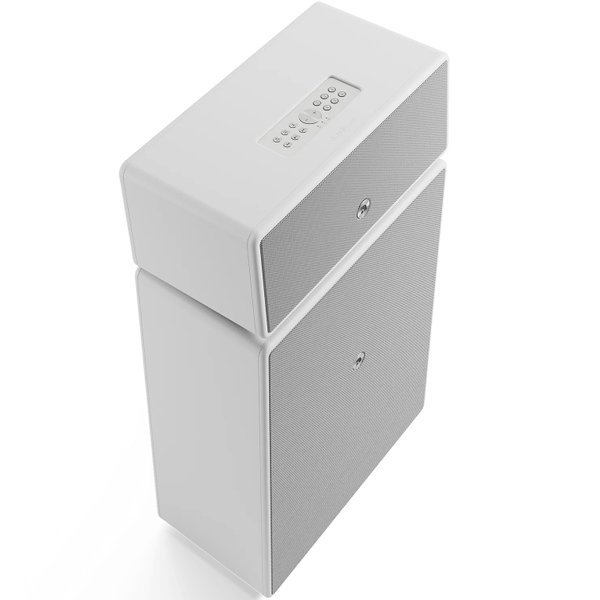 Audio Pro Drumfire II W Multi-Room Wireless Bluetooth/WiFi Network Speaker with Subwoofer - White