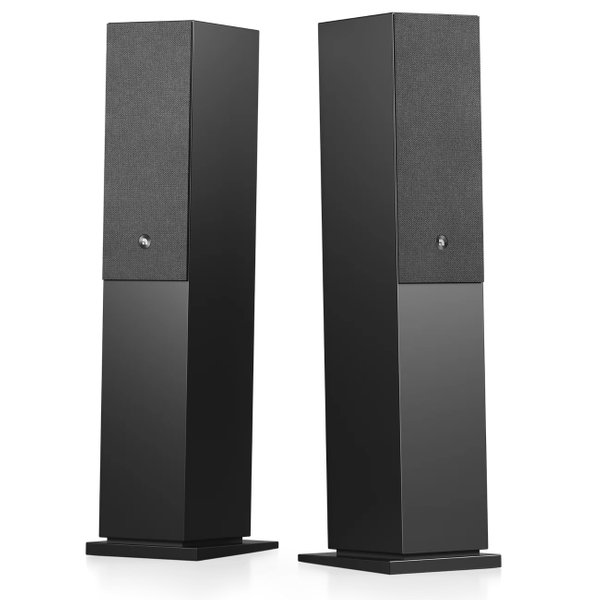 Audio Pro A48 W Multi-Room Wireless Bluetooth/WiFi Floorstanding Speakers (with HDMI) - Black