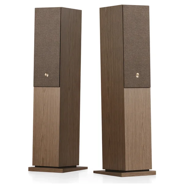 Audio Pro A48 W Multi-Room Wireless Bluetooth/WiFi Floorstanding Speakers (with HDMI) - Walnut