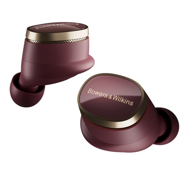 Bowers & Wilkins Pi8 True Wireless Bluetooth Noise-Cancelling In-Ear Earphone with Mic - Dark Burgundy