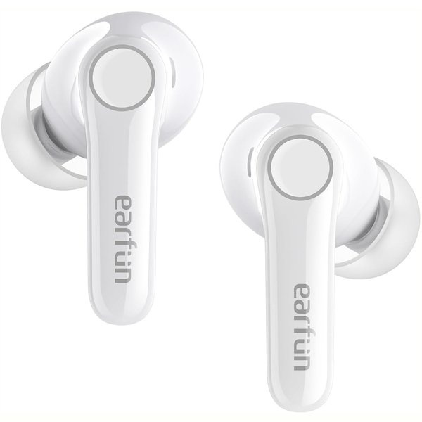 Earfun Air Pro 4 True Wireless Bluetooth Noise-Cancelling In-Ear Earphone with Mic - Glossy White