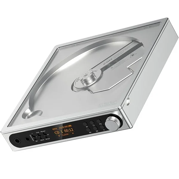 FiiO DM15 R2R Wireless Bluetooth Portable CD Player, Ripper & Transport - Silver