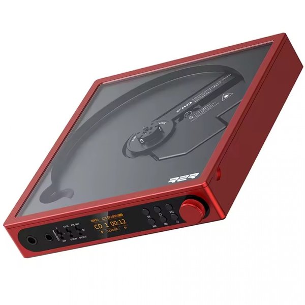 FiiO DM15 R2R Wireless Bluetooth Portable CD Player, Ripper & Transport - Red