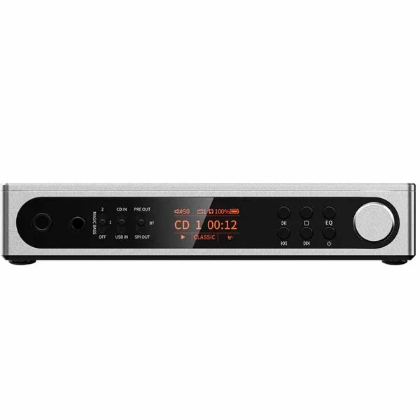 FiiO DM15 R2R Wireless Bluetooth Portable CD Player, Ripper & Transport - Silver