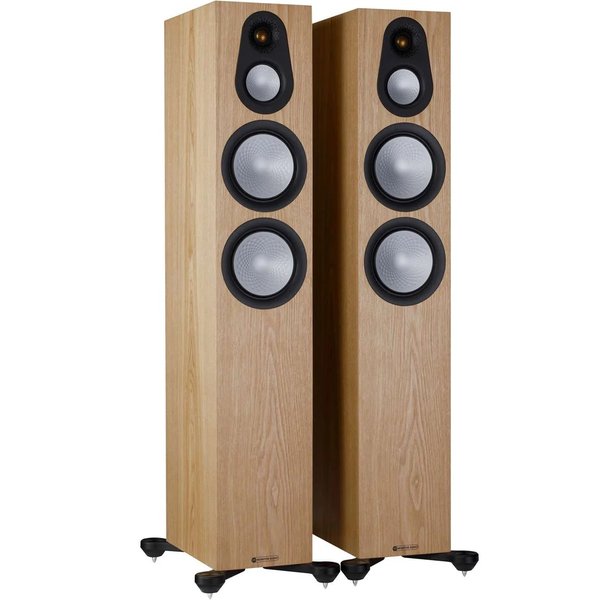 Monitor Audio Silver 300 7G 3-Way Passive Floorstanding Speakers (Per Pair) - Ash