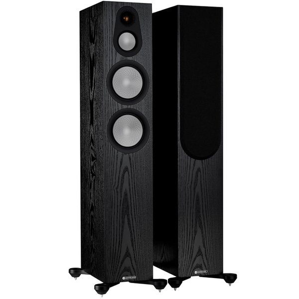 Monitor Audio Silver 300 7G 3-Way Passive Floorstanding Speakers (Per Pair) -Black Oak