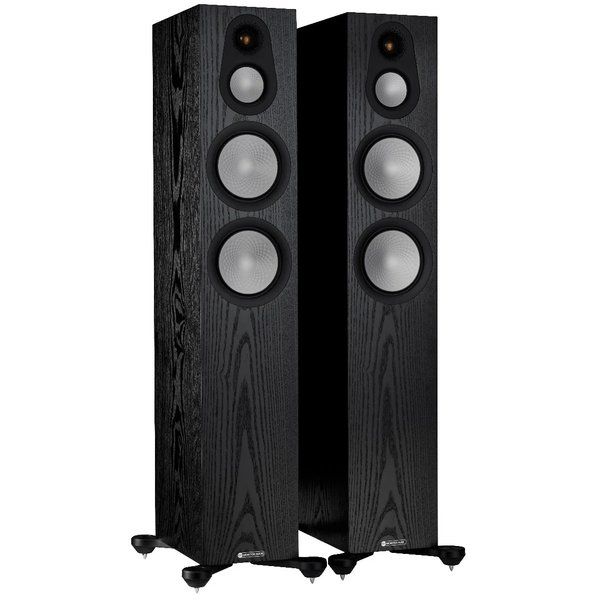 Monitor Audio Silver 300 7G 3-Way Passive Floorstanding Speakers (Per Pair) -Black Oak