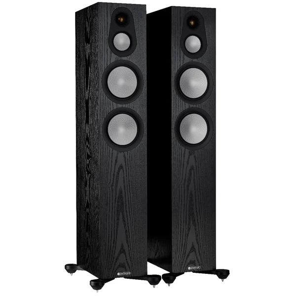 Monitor Audio Silver 300 7G 3-Way Passive Floorstanding Speakers (Pair) - Black Oak