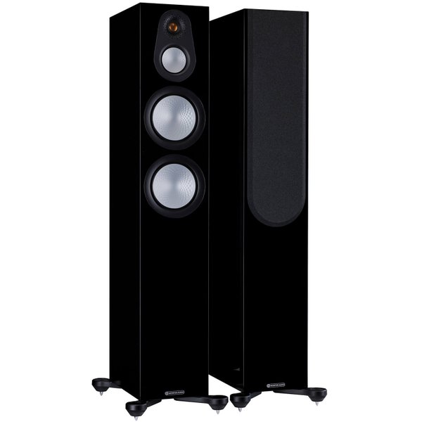 Monitor Audio Silver 300 7G 3-Way Passive Floorstanding Speakers (Per Pair) -High Gloss Black