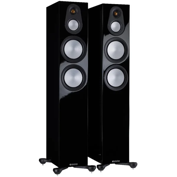 Monitor Audio Silver 300 7G 3-Way Passive Floorstanding Speakers (Pair) - High Gloss Black
