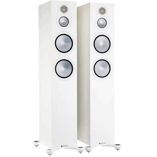Monitor Audio Silver 300 7G 3-Way Passive Floorstanding Speakers (Pair) - Satin White