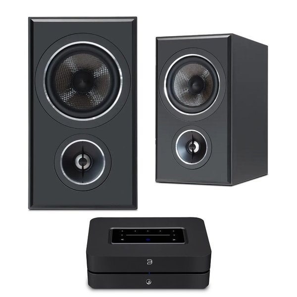 PSB Imagine B50 + Bluesound POWERNODE 2025 WiFi Streaming Integrated Amplifier Bundle