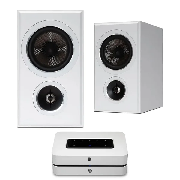 PSB Imagine B50 + Bluesound POWERNODE 2025 WiFi Streaming Integrated Amplifier Bundle
