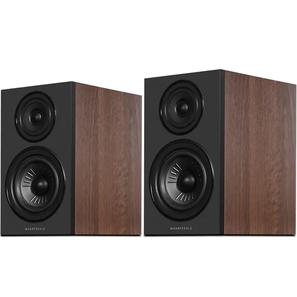 Wharfedale Diamond 12.2i 2-Way Passive Desktop Bookshelf Speakers - Classic Walnut