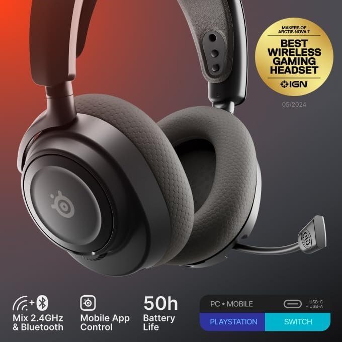 SteelSeries Arctis Nova 7 Wireless Gen 2 - Black