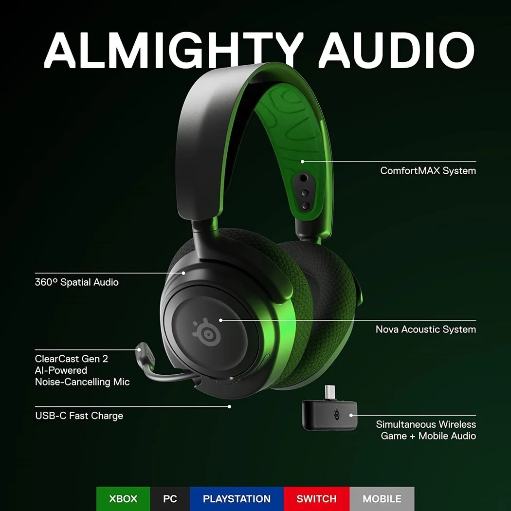 SteelSeries Arctis Nova 7X Wireless Gen 2 - Black