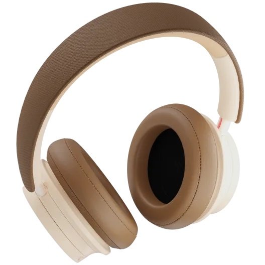DALI IO-8 Wired/Wireless Bluetooth Noise-Cancelling Over-Ear Headphone with Mic - Caramel White