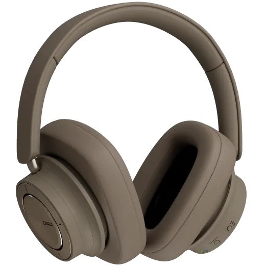 DALI IO-12 Wired/Wireless Bluetooth Noise-Cancelling Over-Ear Headphone with Mic - Mocha Grey