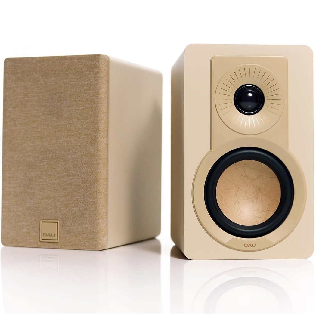 DALI KUPID 2-Way Passive Desktop Bookshelf Speakers - Caramel White