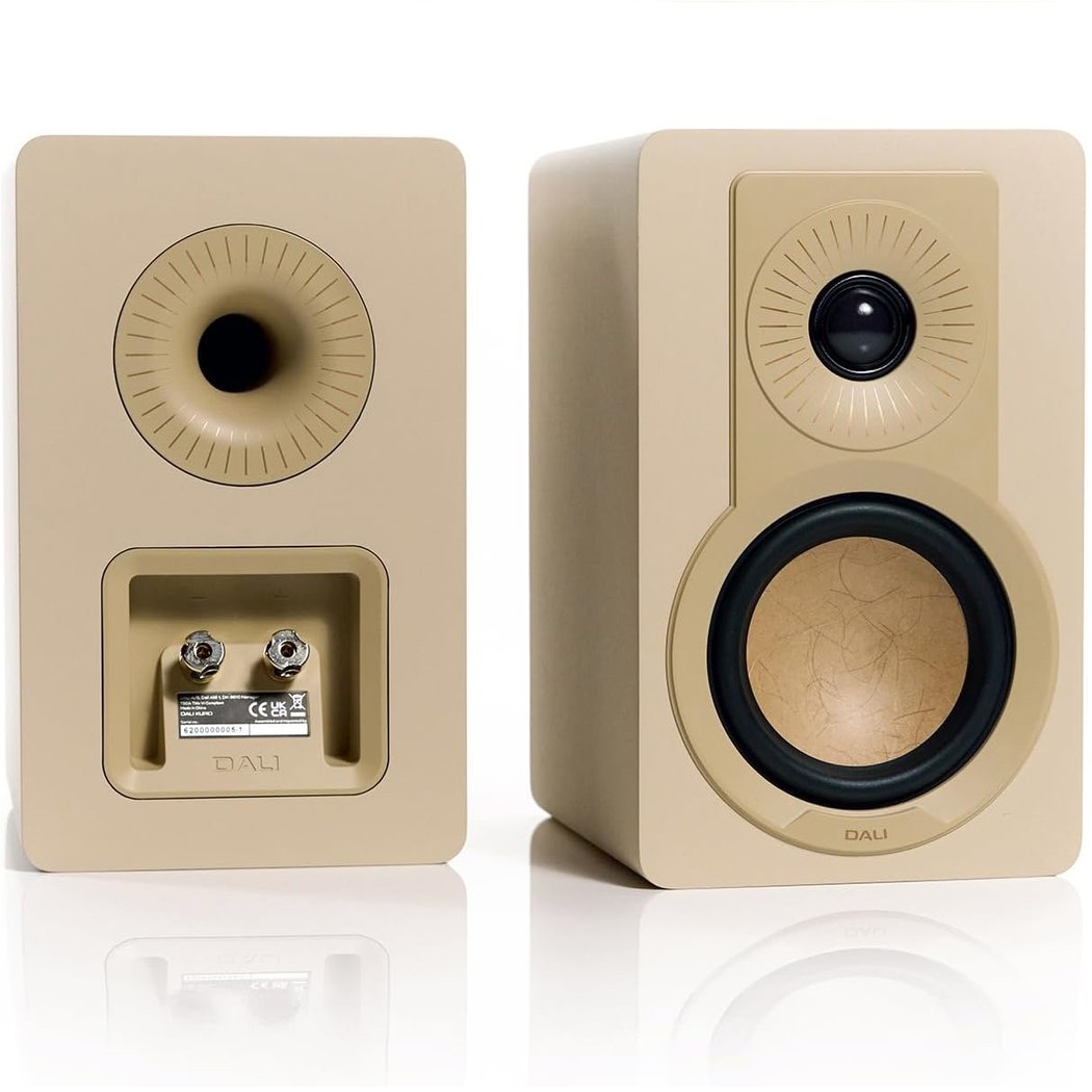 DALI KUPID 2-Way Passive Desktop Bookshelf Speakers - Caramel White