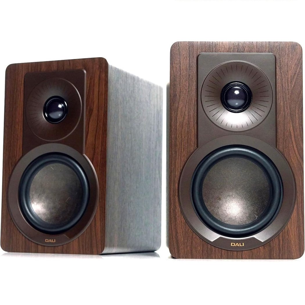 DALI KUPID 2-Way Passive Desktop Bookshelf Speakers - Dark Walnut