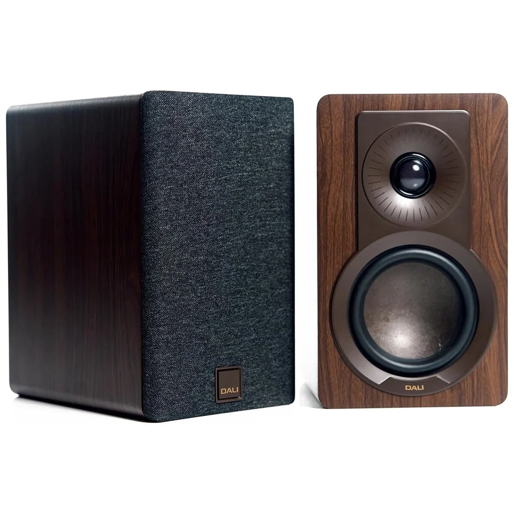 DALI KUPID 2-Way Passive Desktop Bookshelf Speakers - Dark Walnut